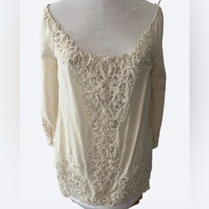 Lucky Brand | NWOT Embroidered Blouse